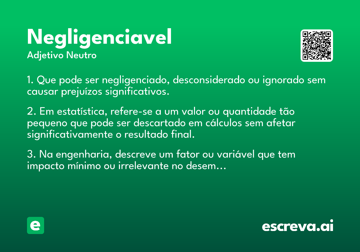 negligenciavel