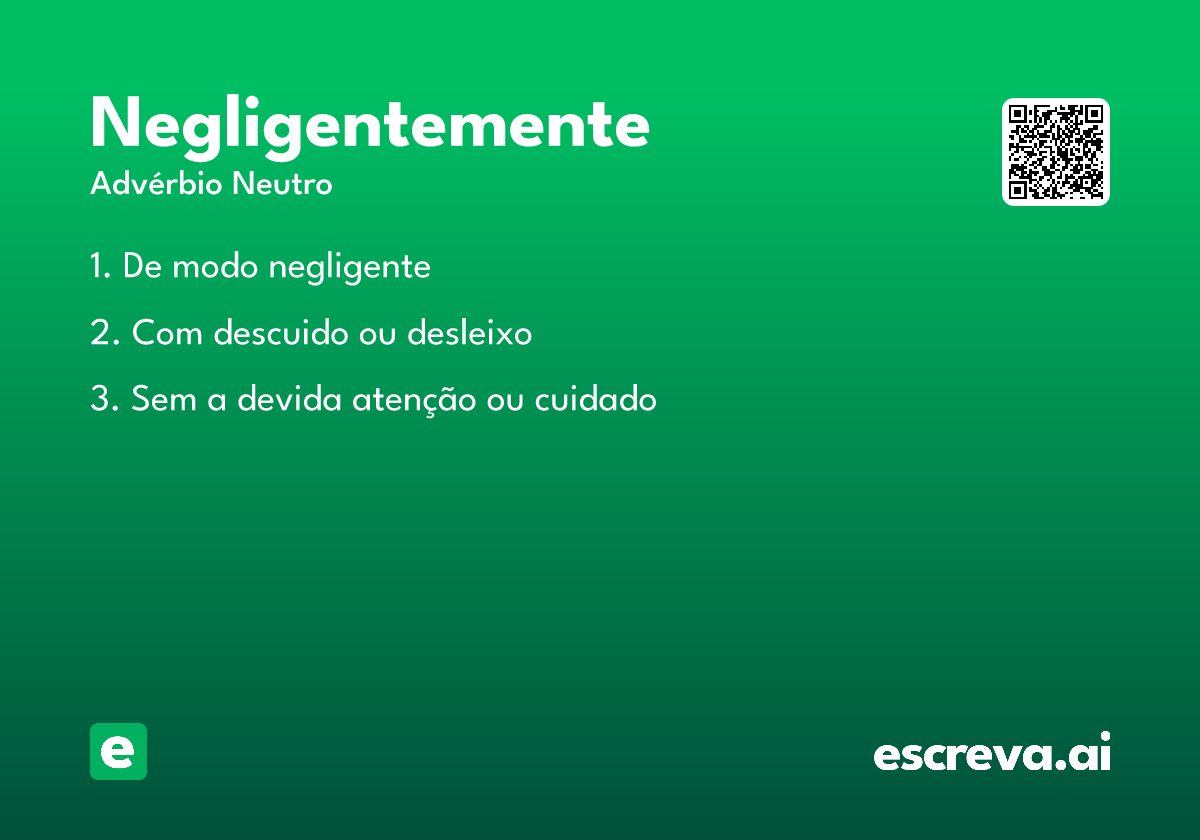 negligentemente