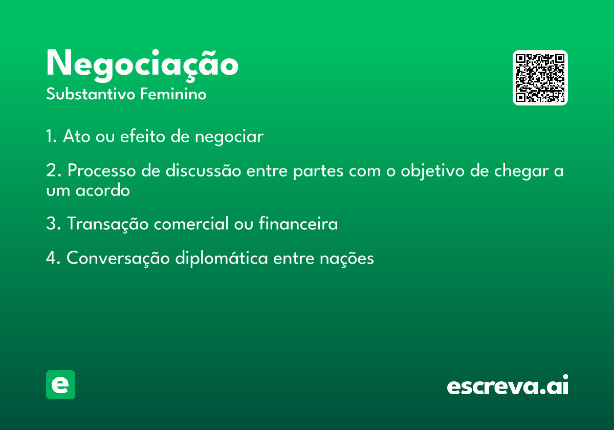 negociação