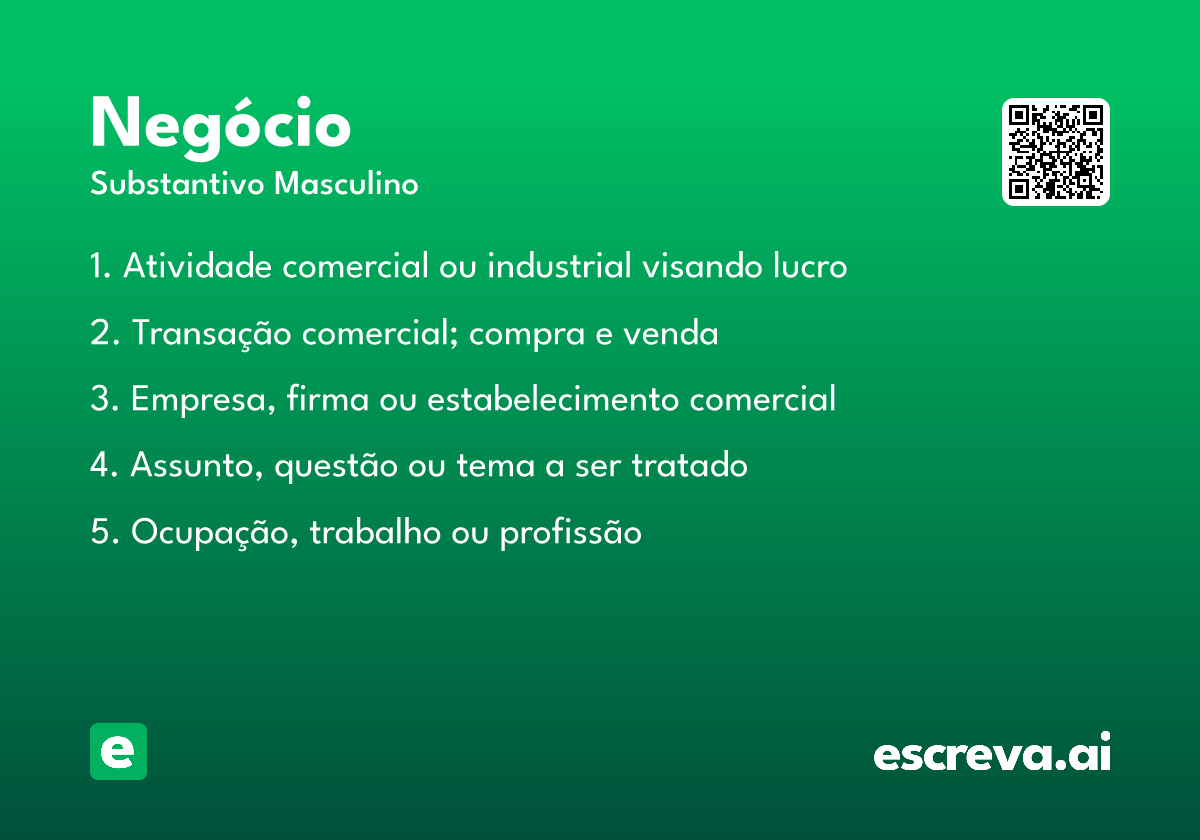 negócio