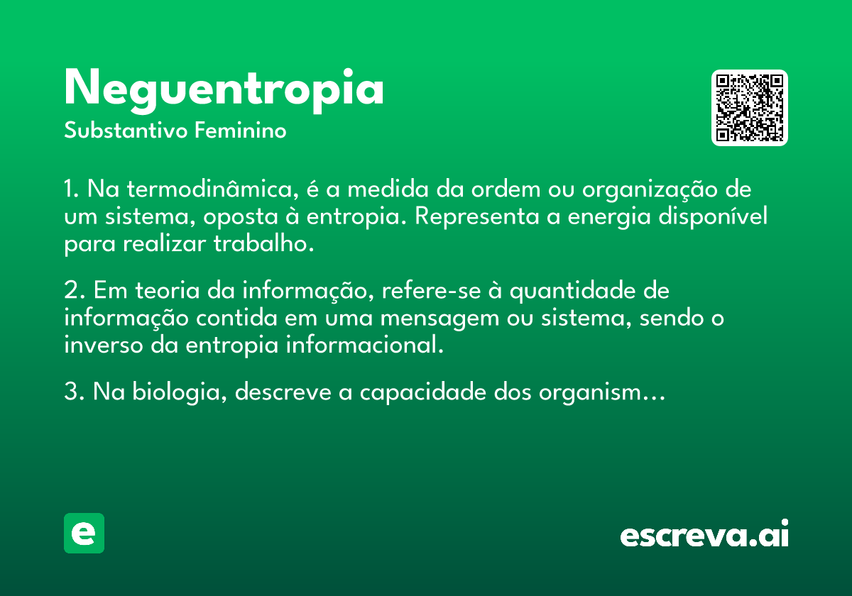 neguentropia