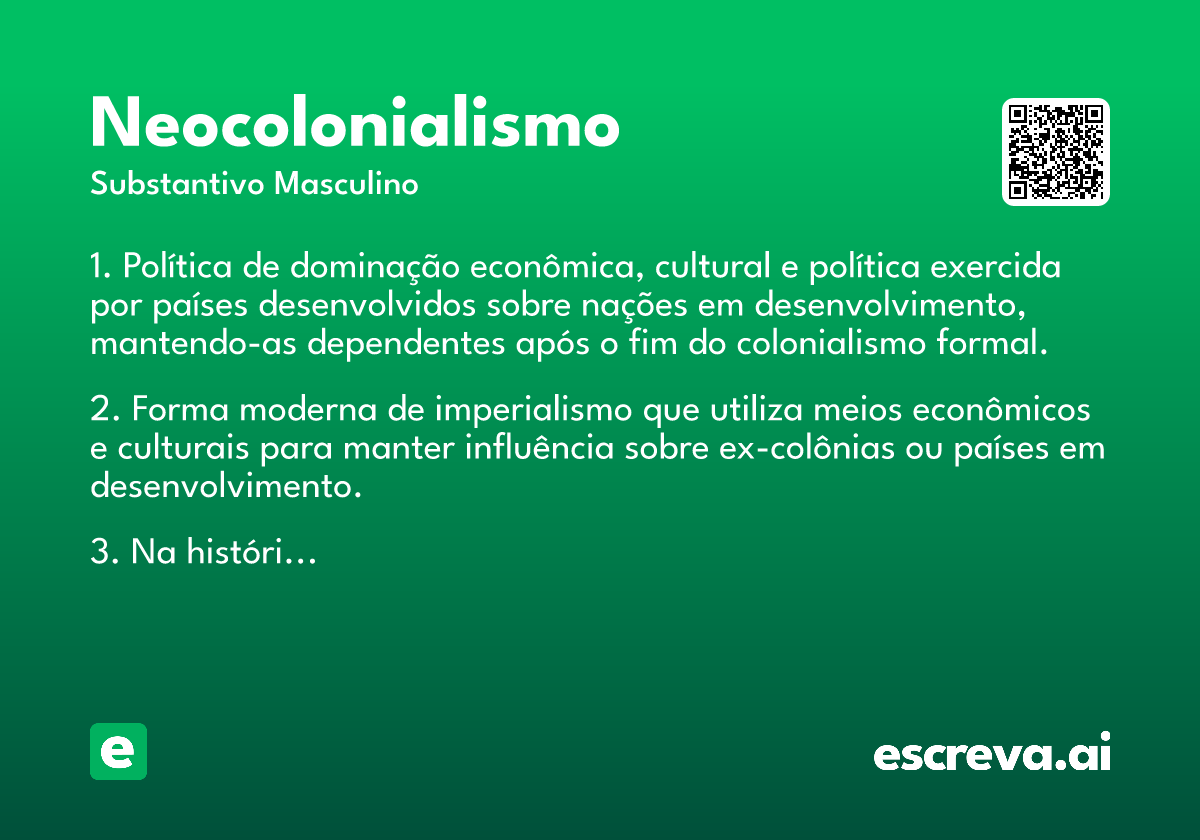 neocolonialismo