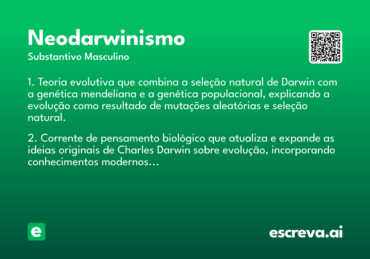 neodarwinismo