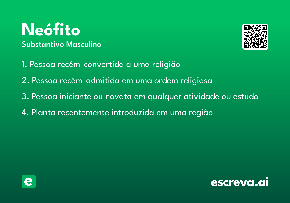 neófito