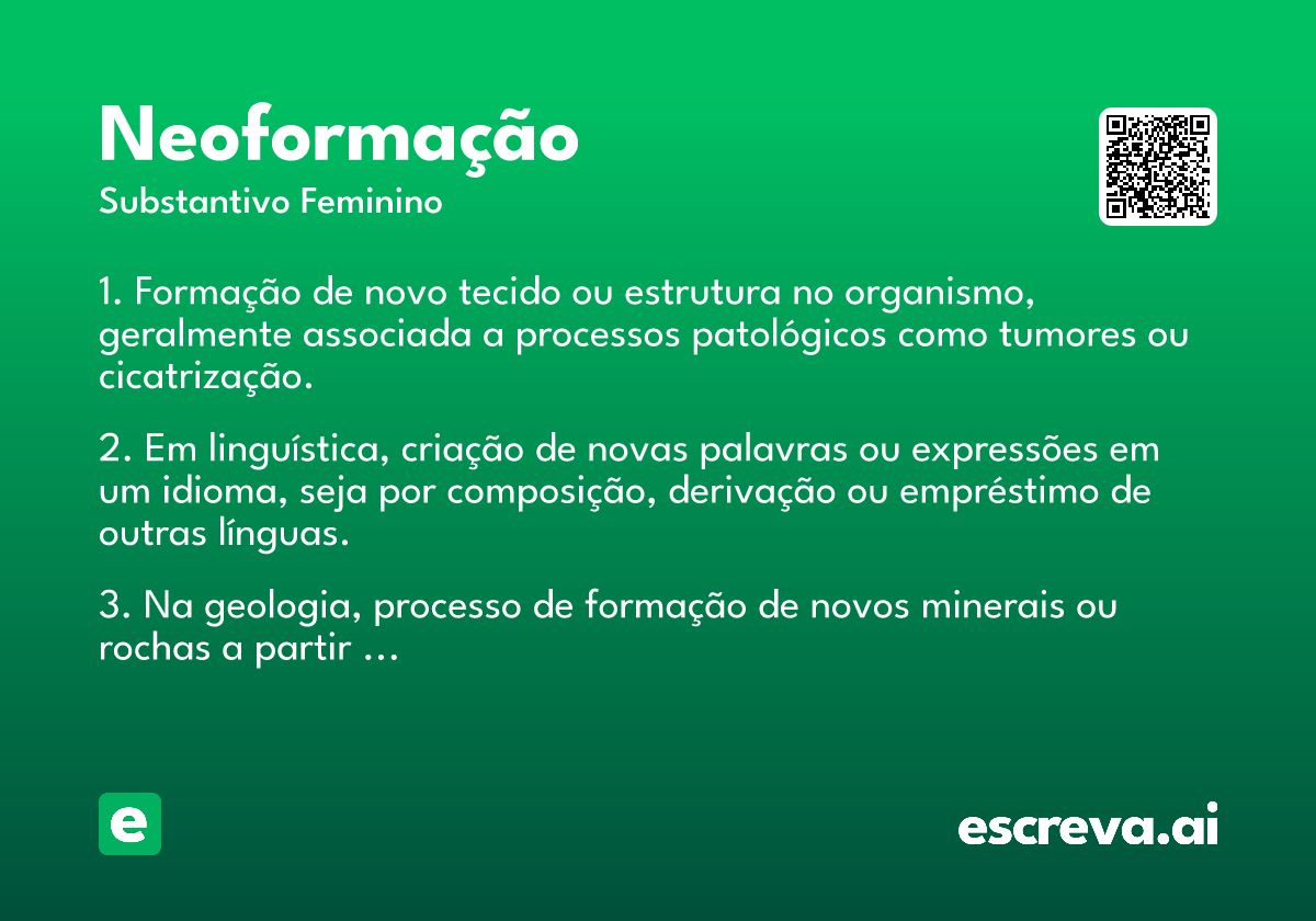 neoformação