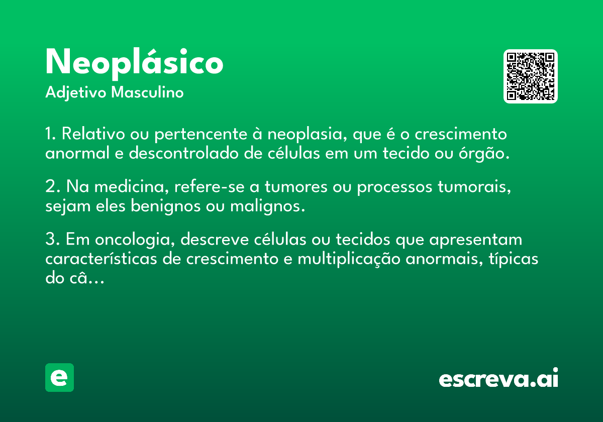 neoplásico