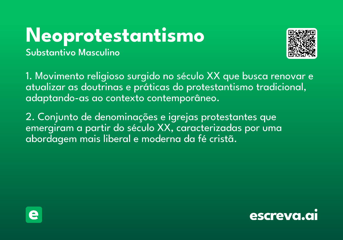 neoprotestantismo