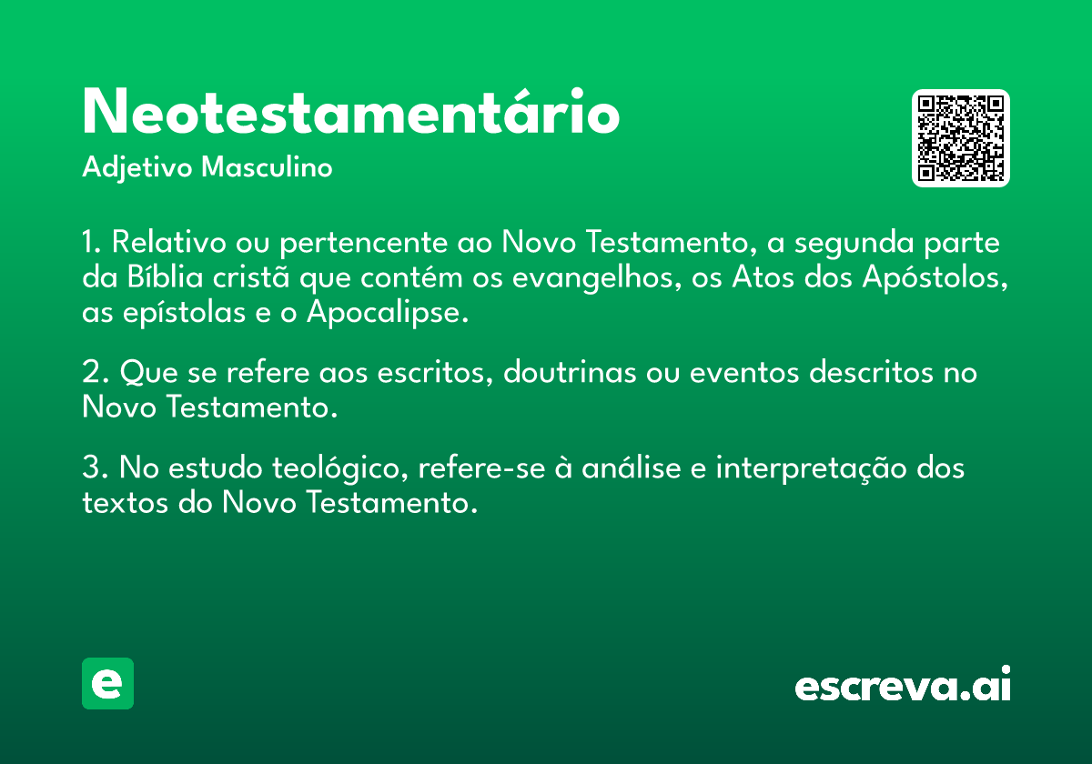 neotestamentário