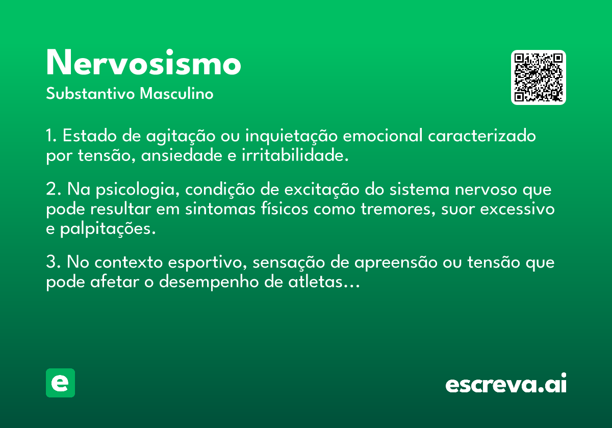 nervosismo