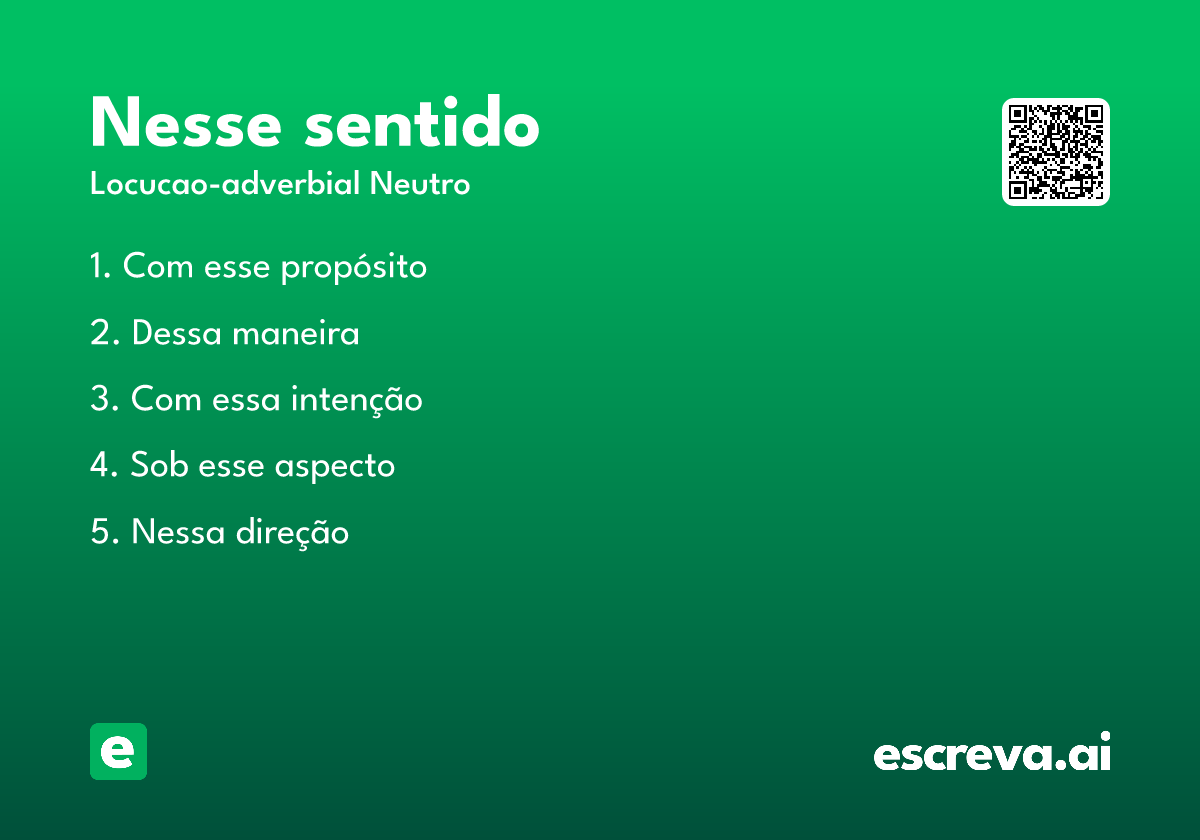 nesse sentido