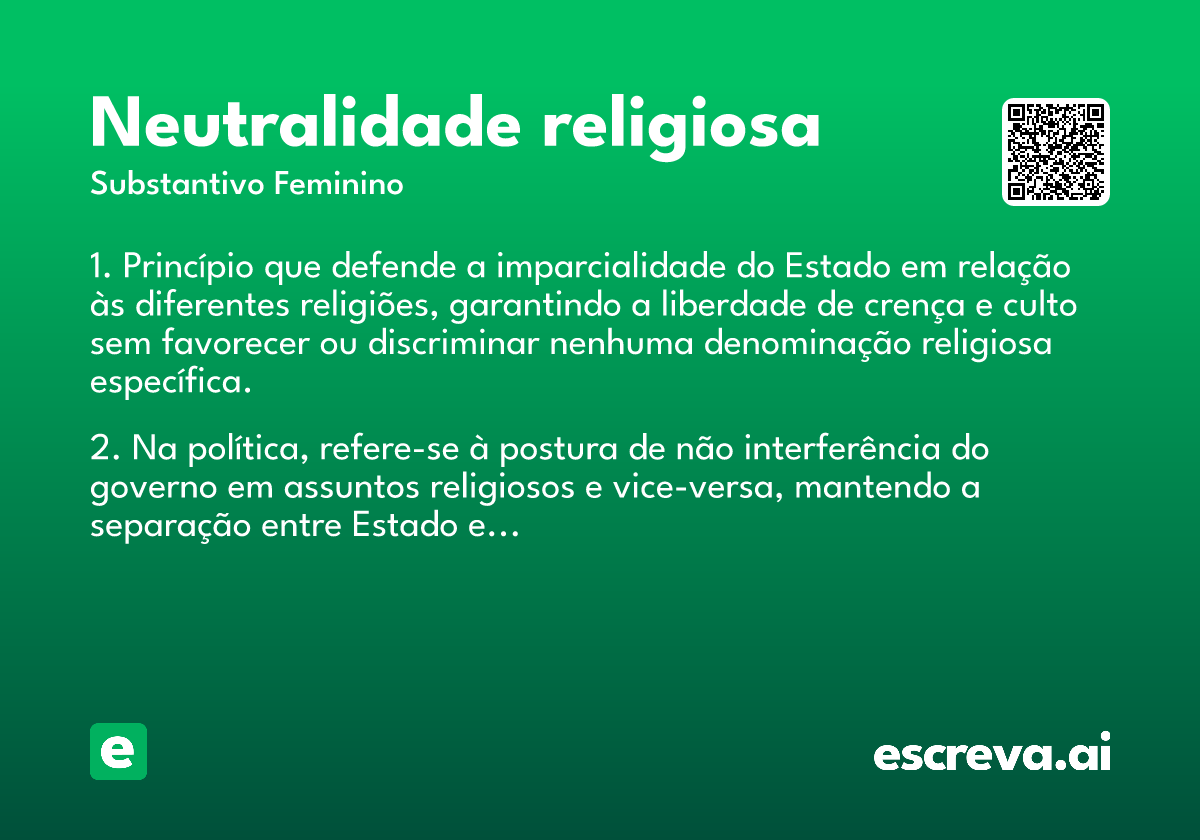 neutralidade religiosa