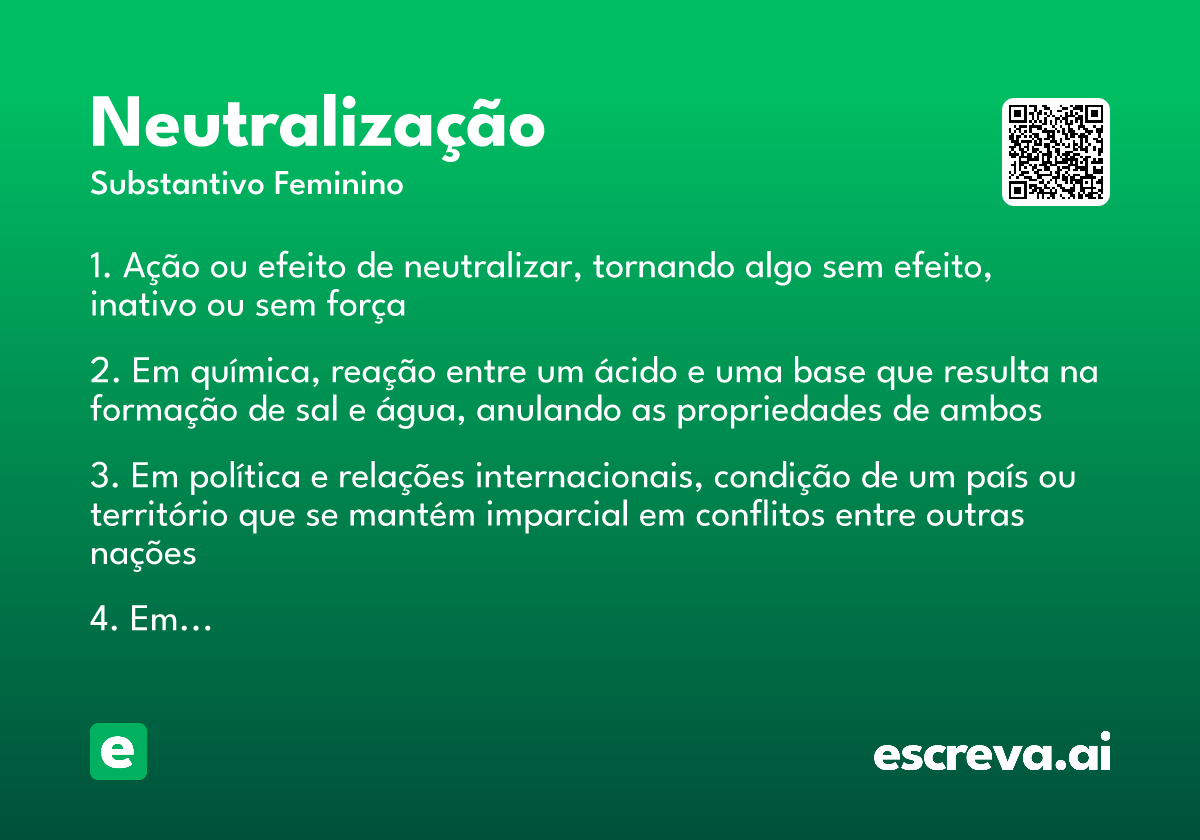neutralização
