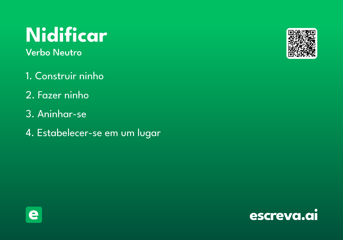 nidificar