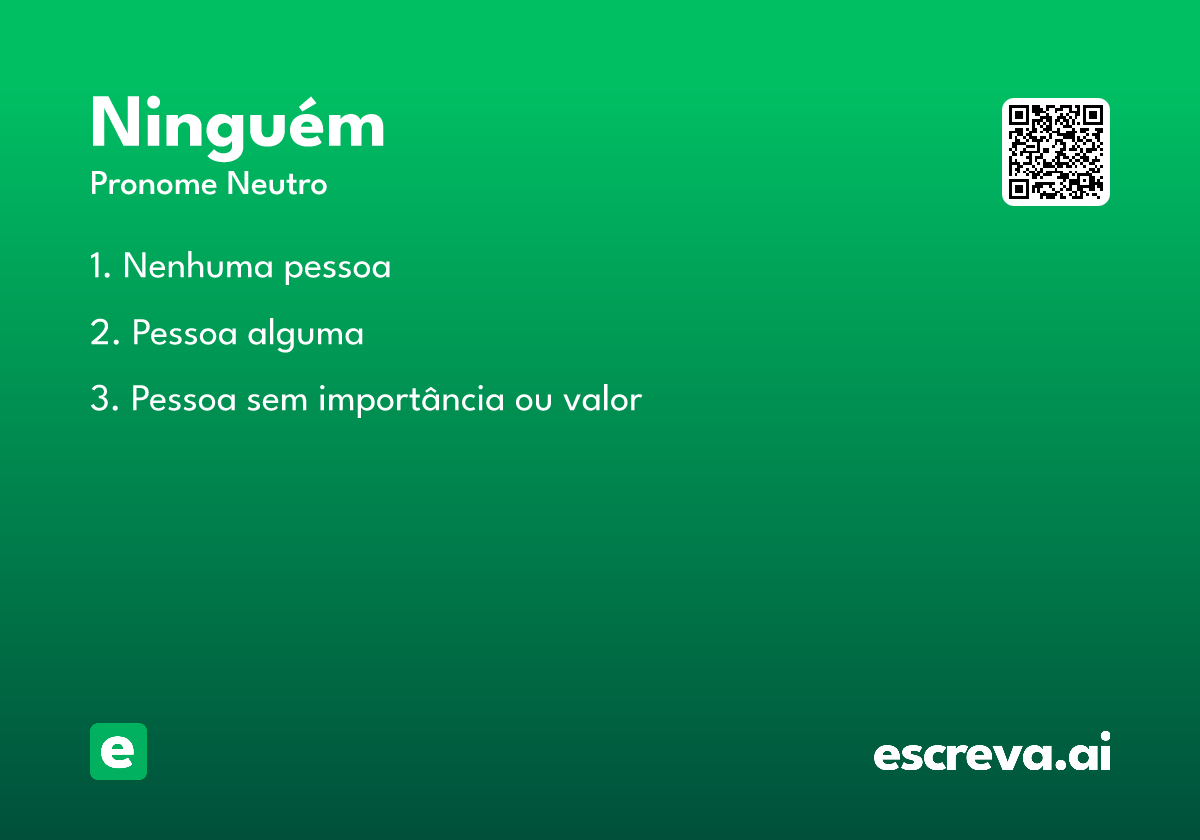 ninguém