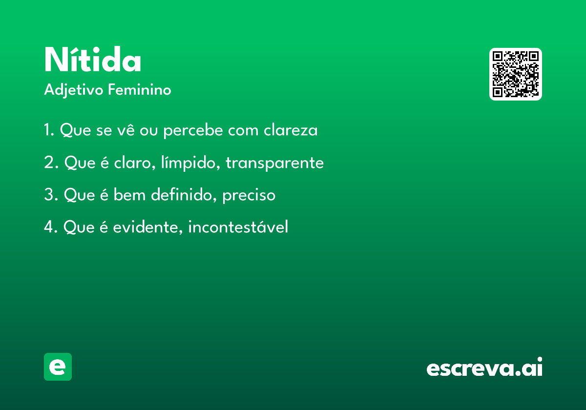 nítida