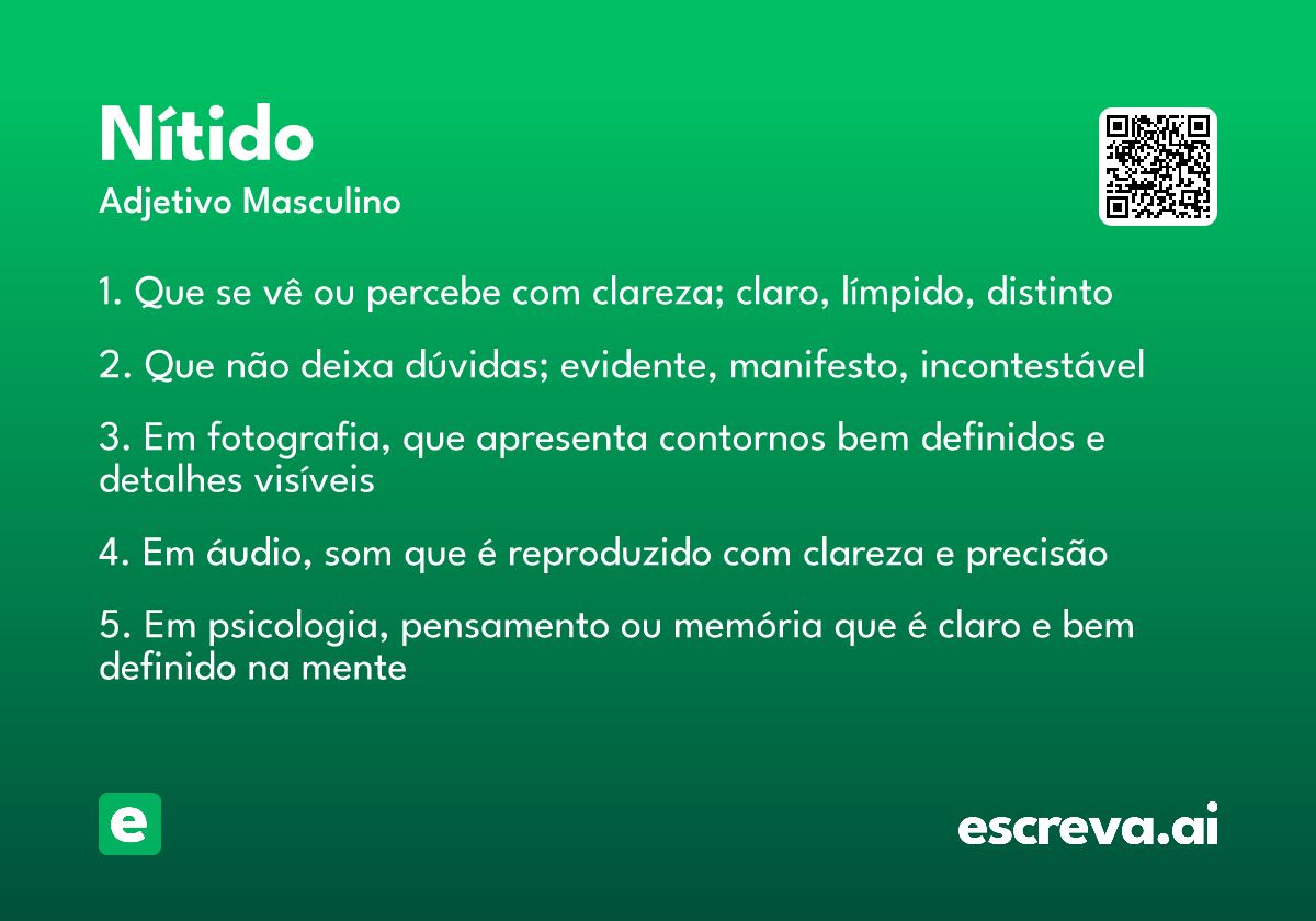nítido