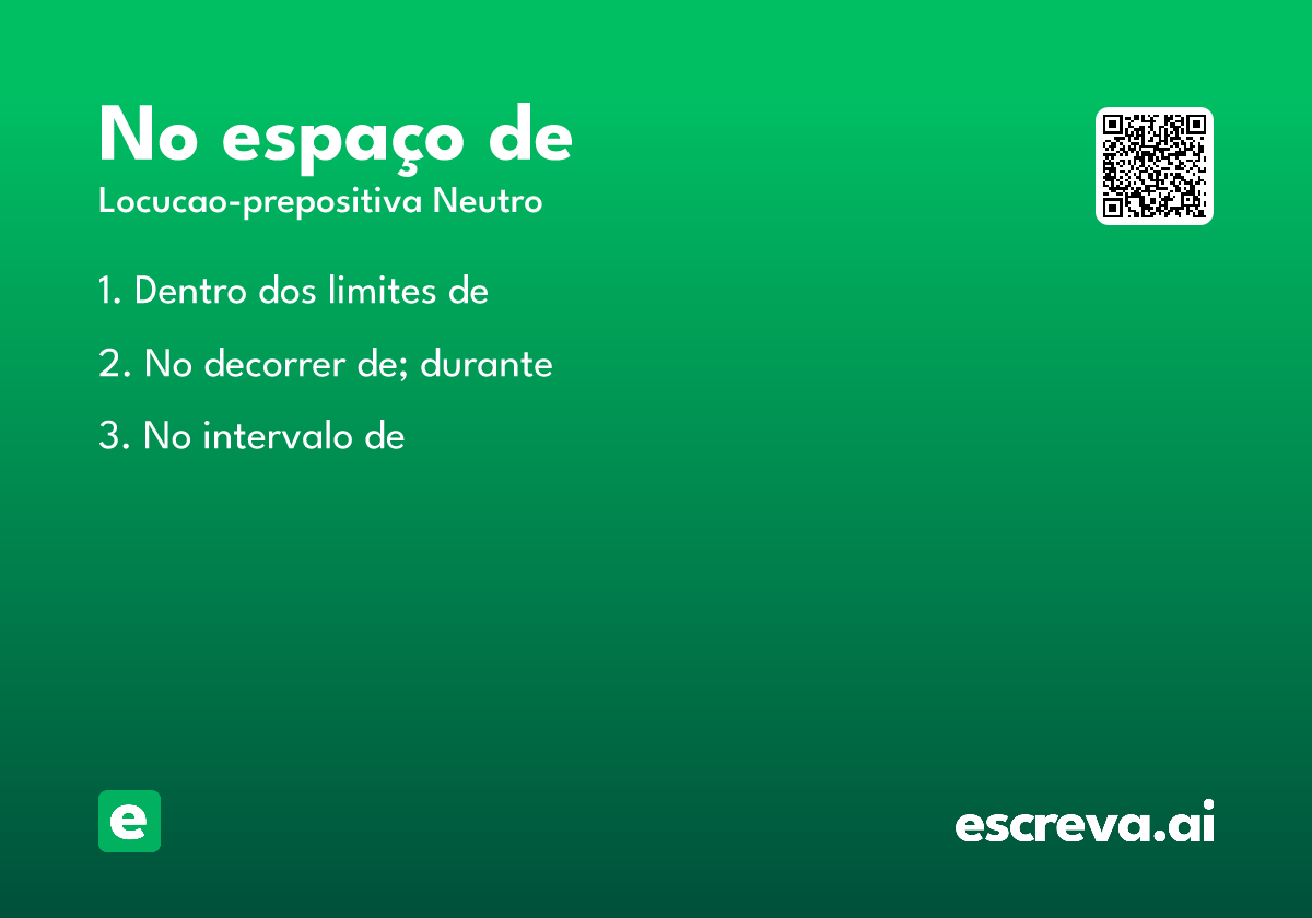 no espaço de