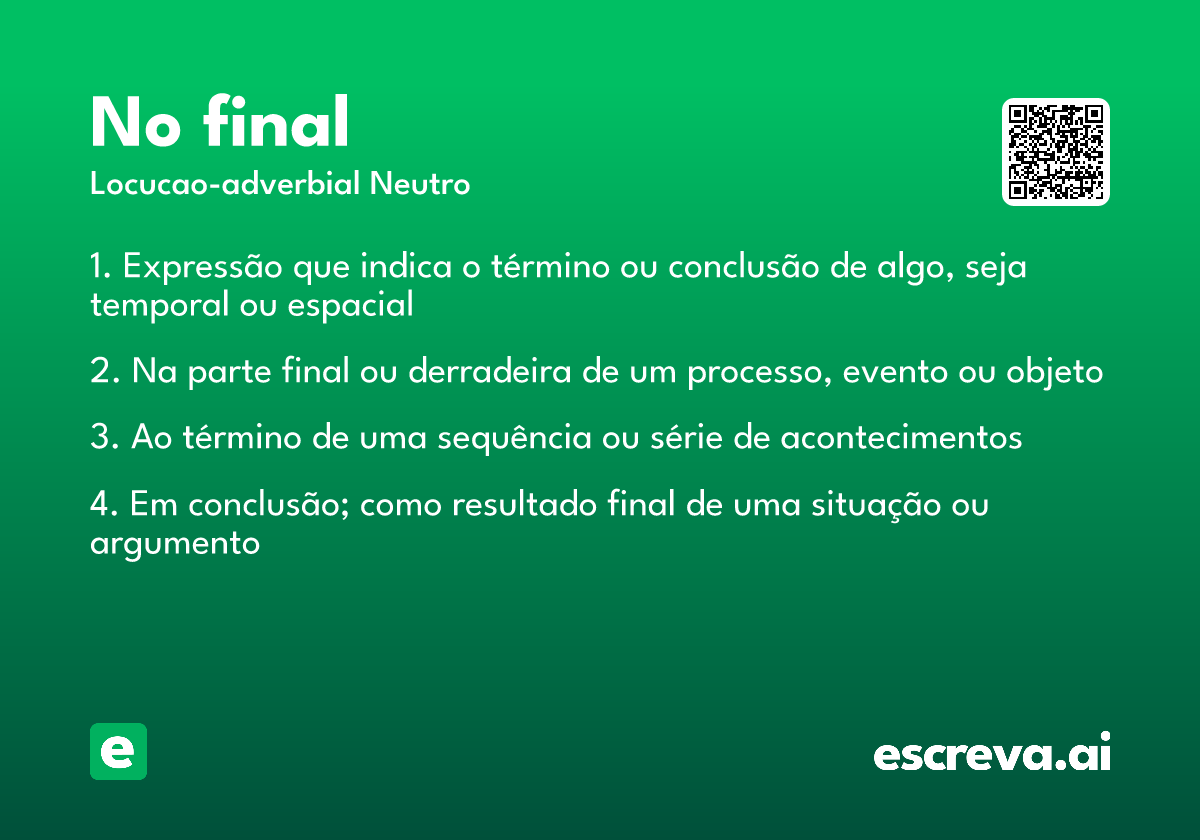 no final
