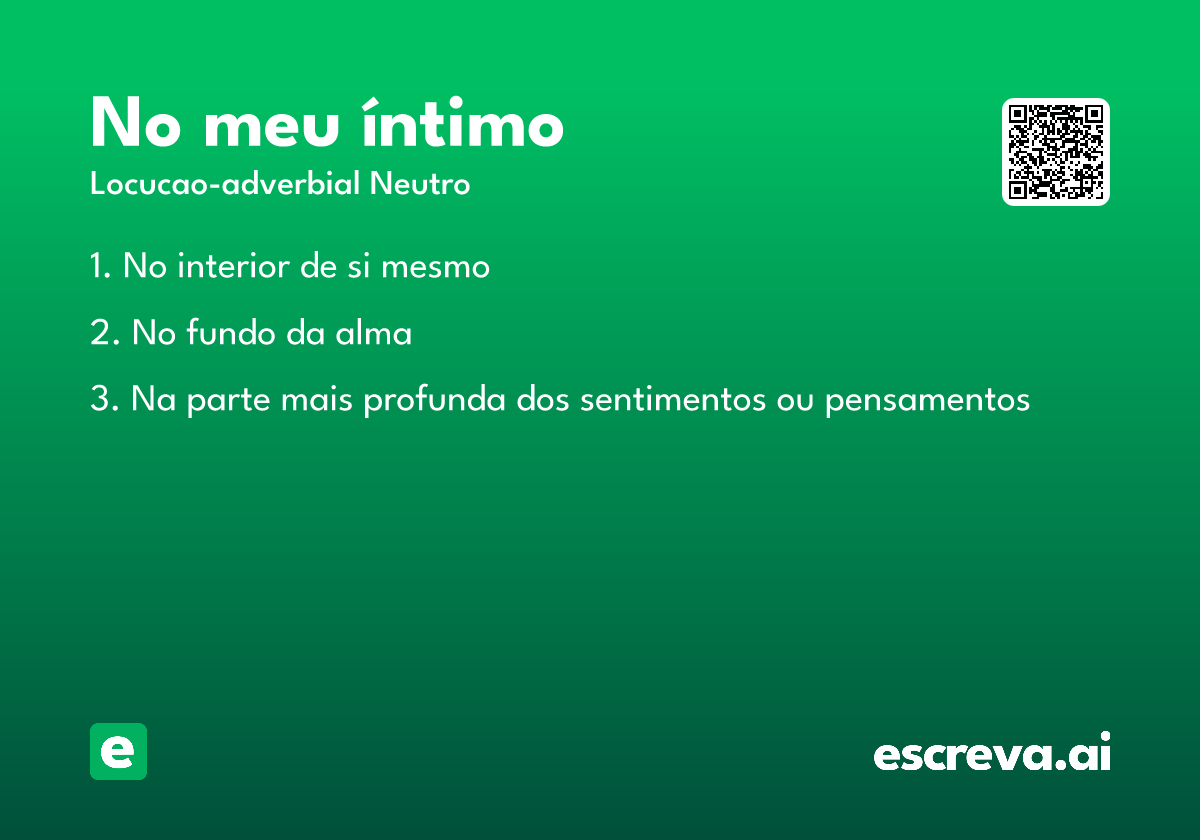 no meu íntimo