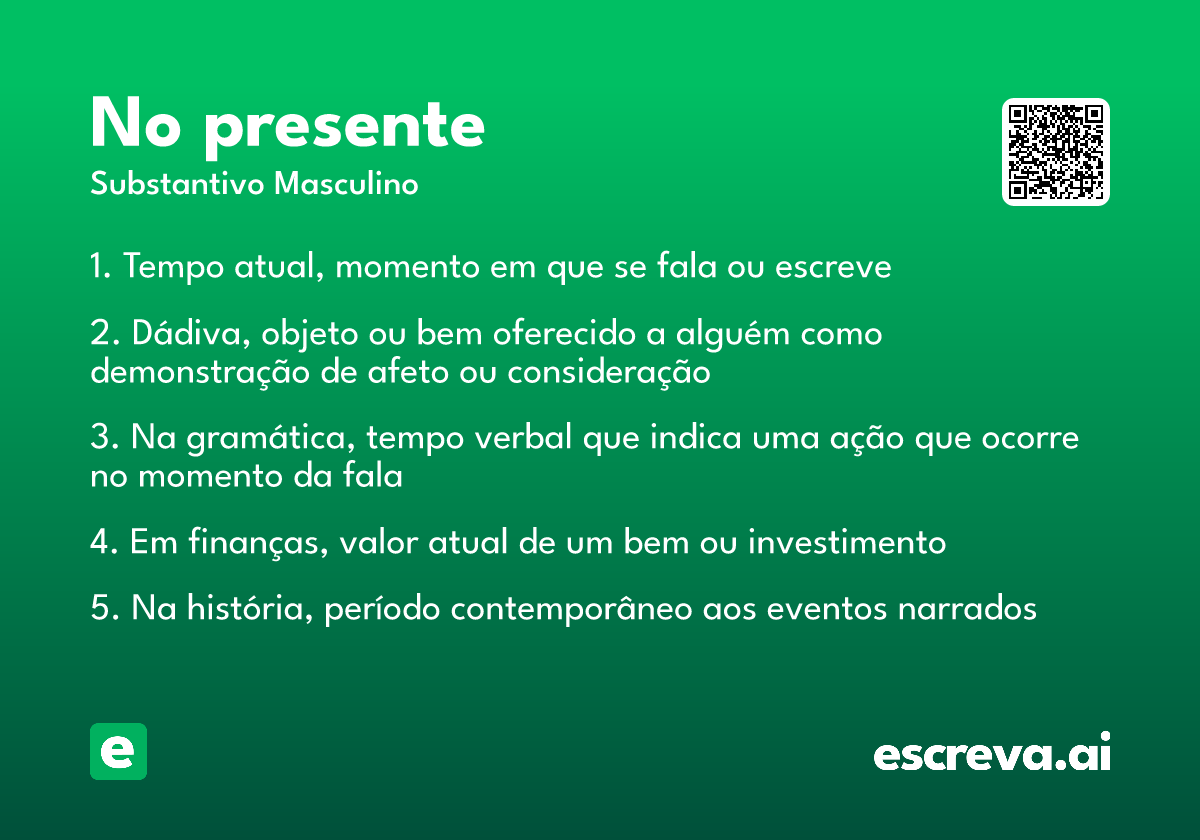 no presente