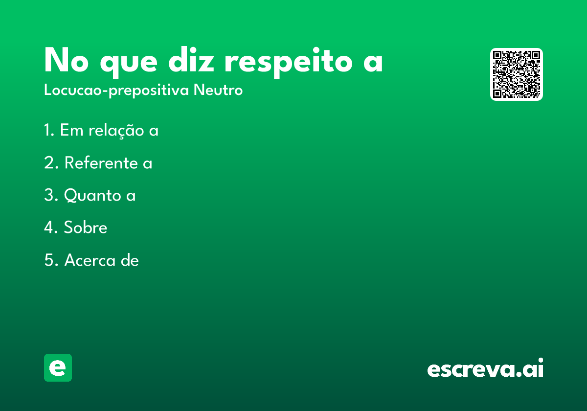 no que diz respeito a