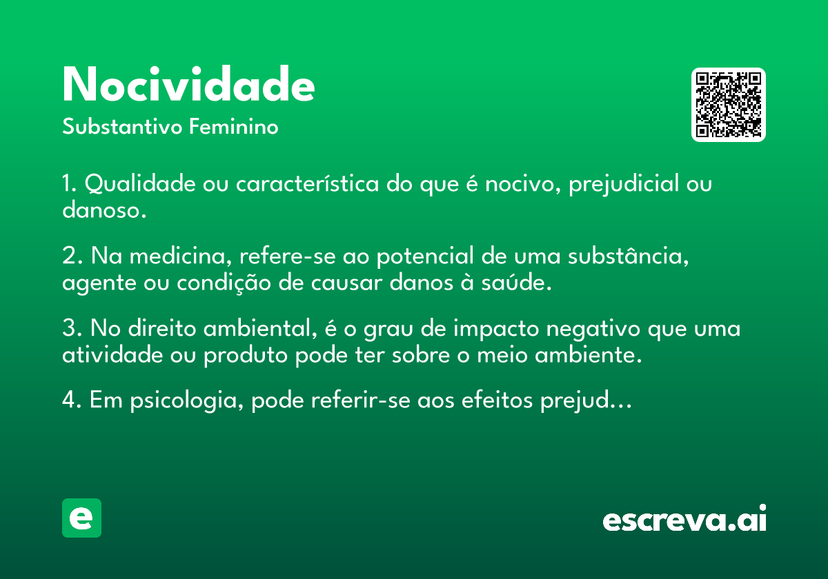 nocividade