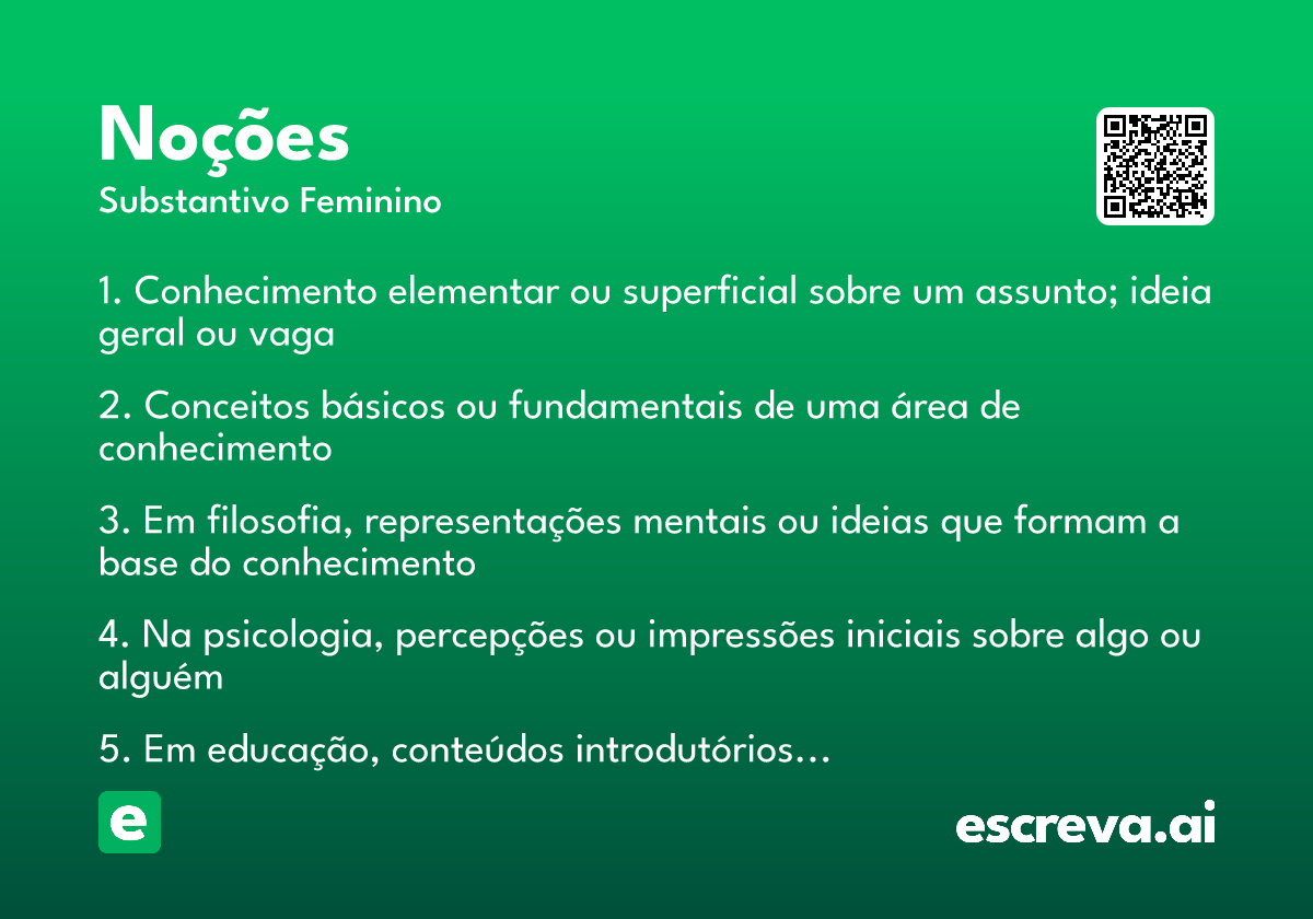 noções