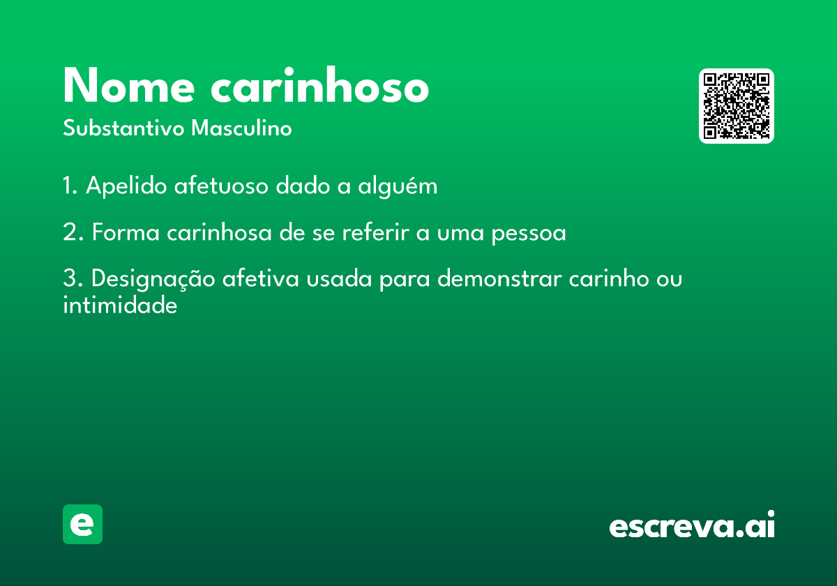 nome carinhoso