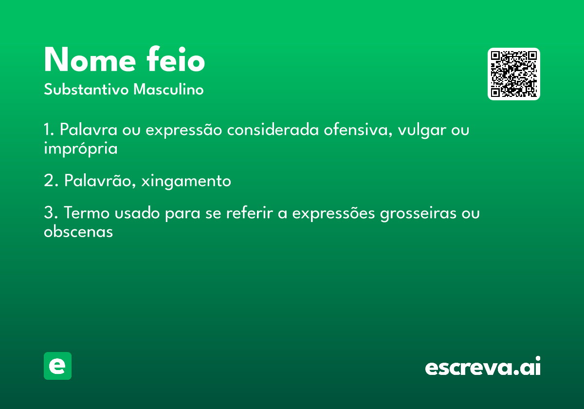 nome feio