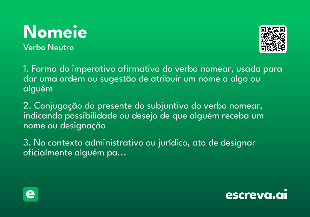 nomeie