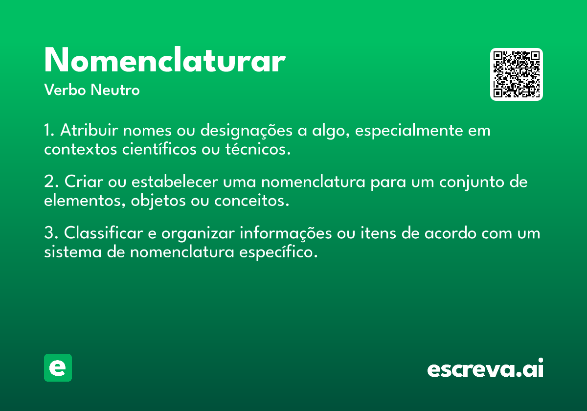 nomenclaturar