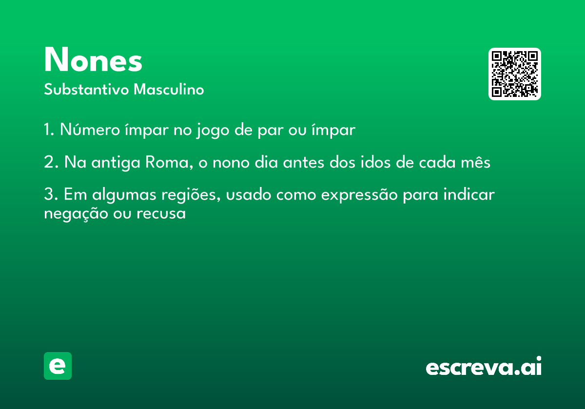 nones