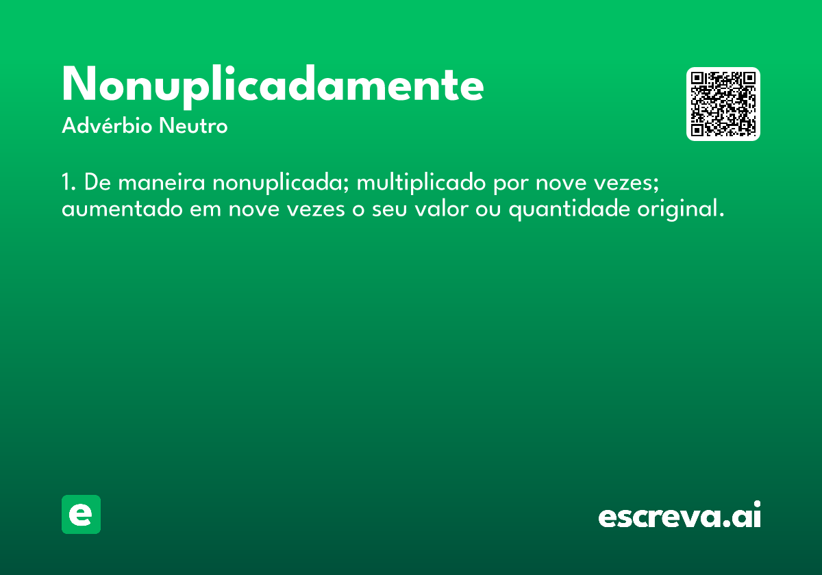 nonuplicadamente