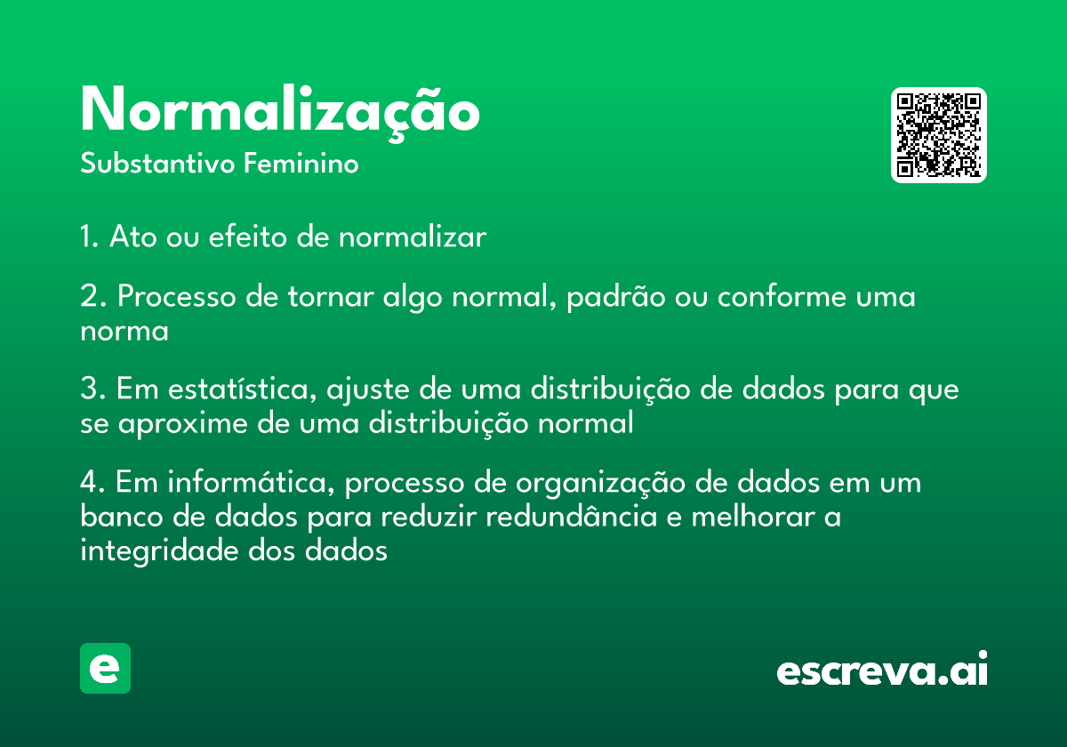normalização