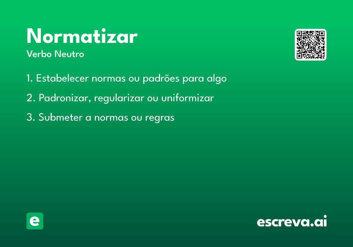 normatizar