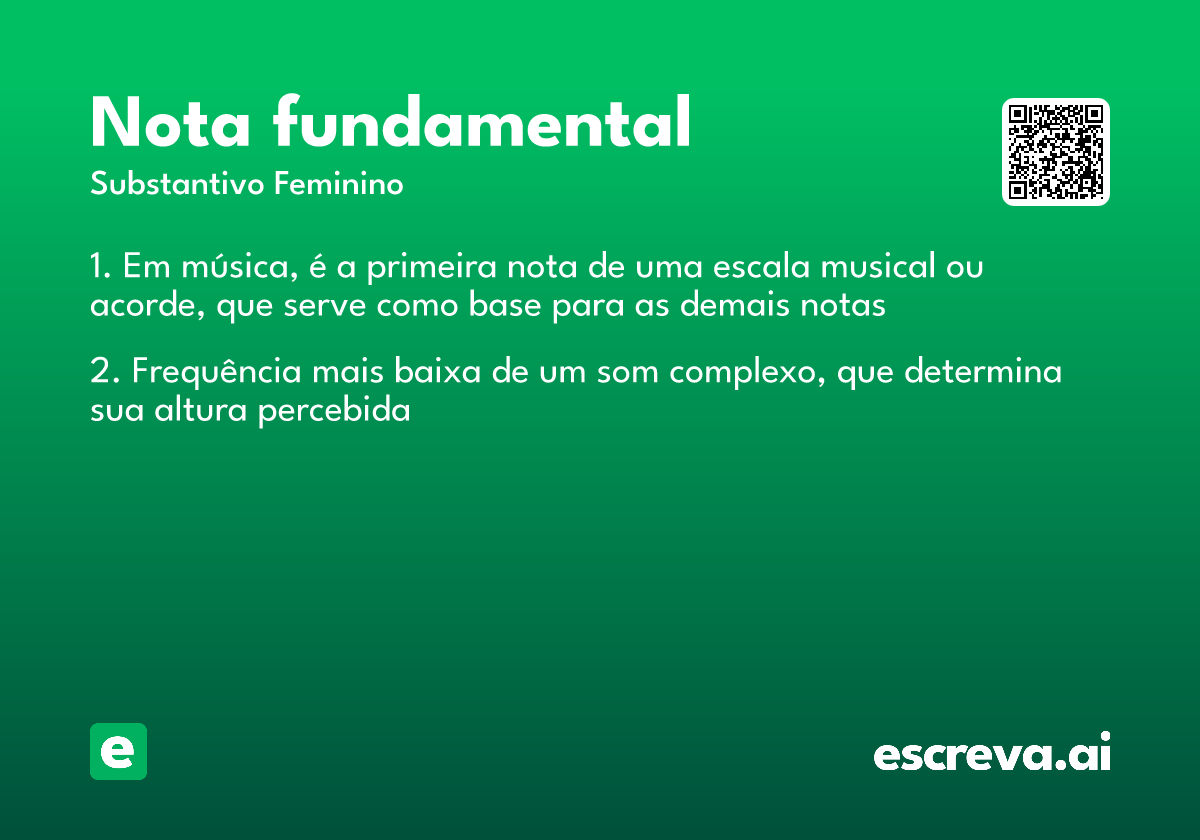nota fundamental