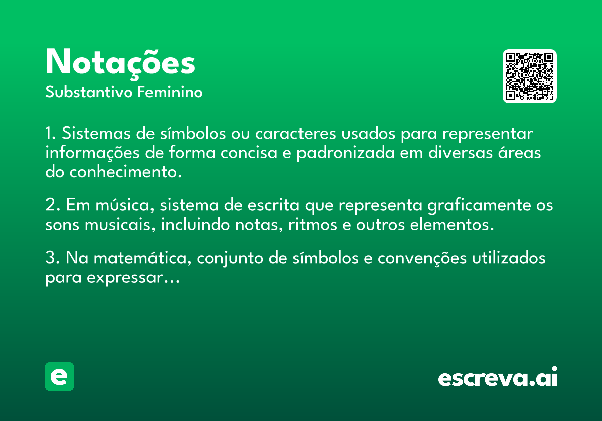 notações