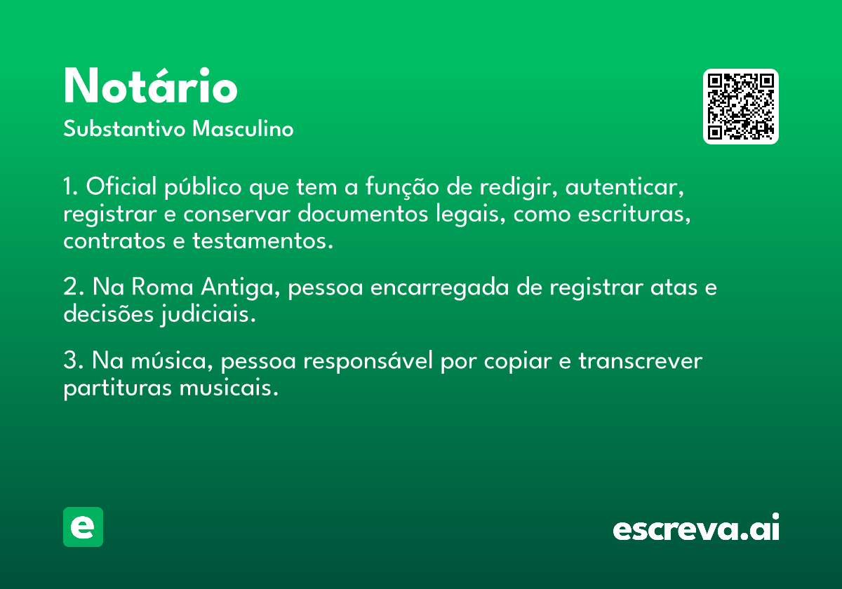 notário