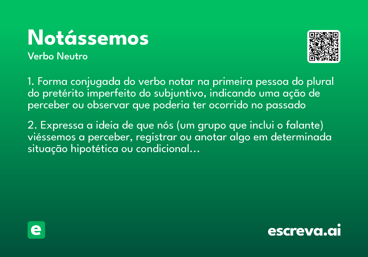 notássemos