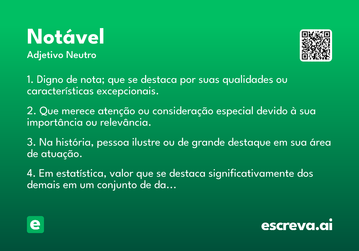 notável