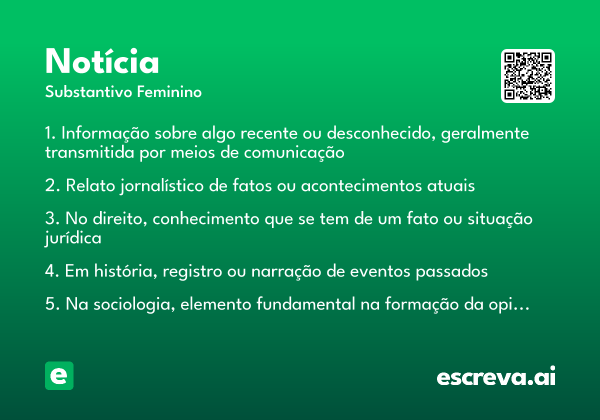 notícia