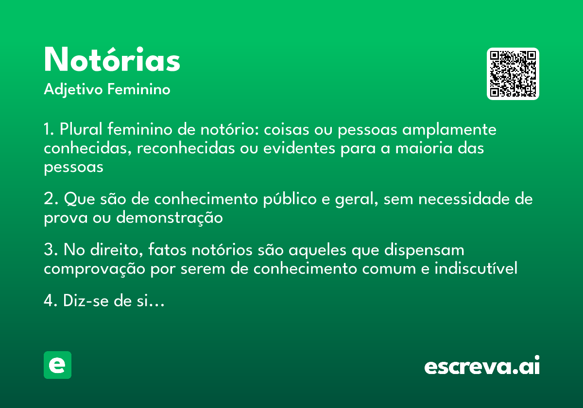 notórias