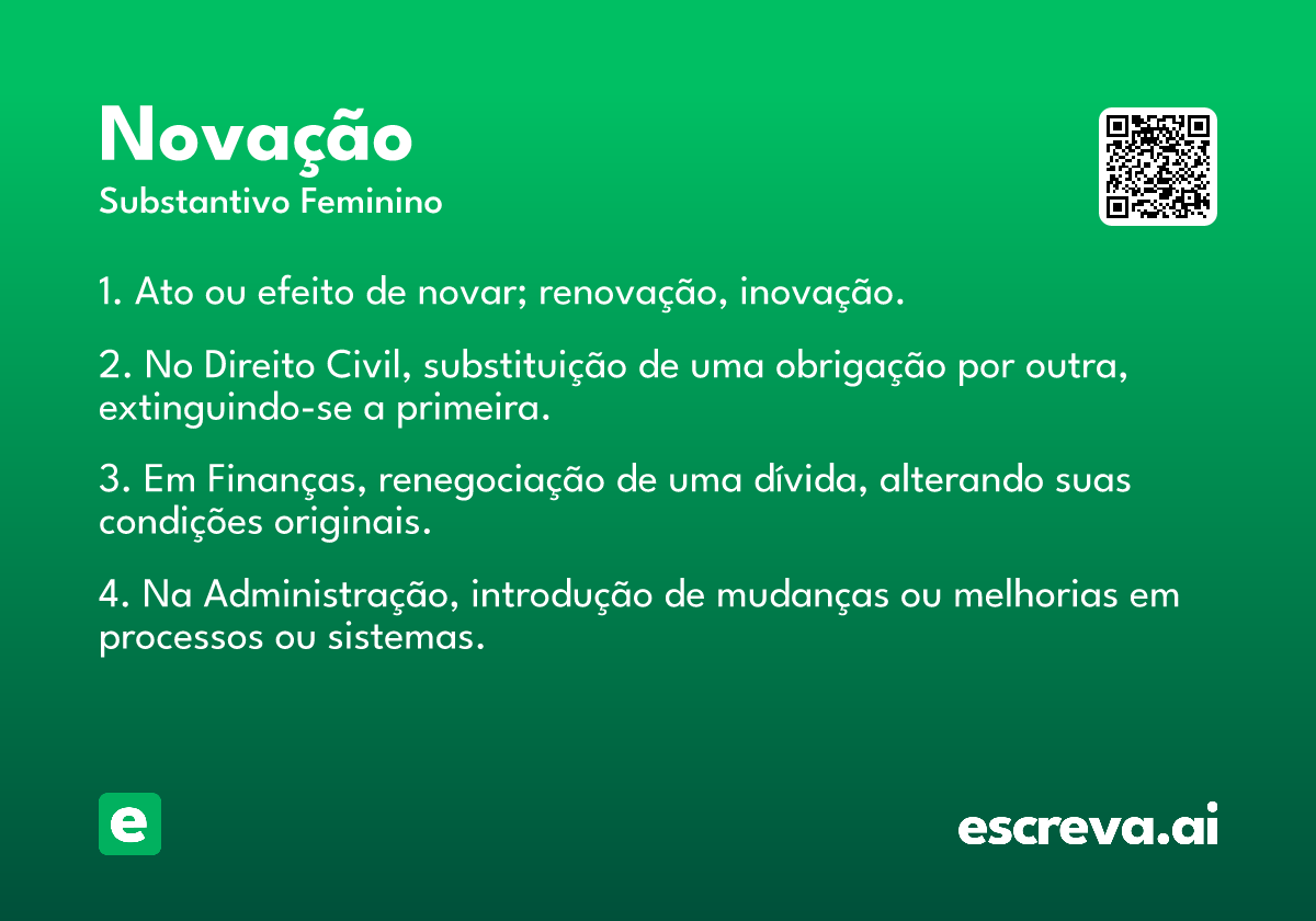 novação