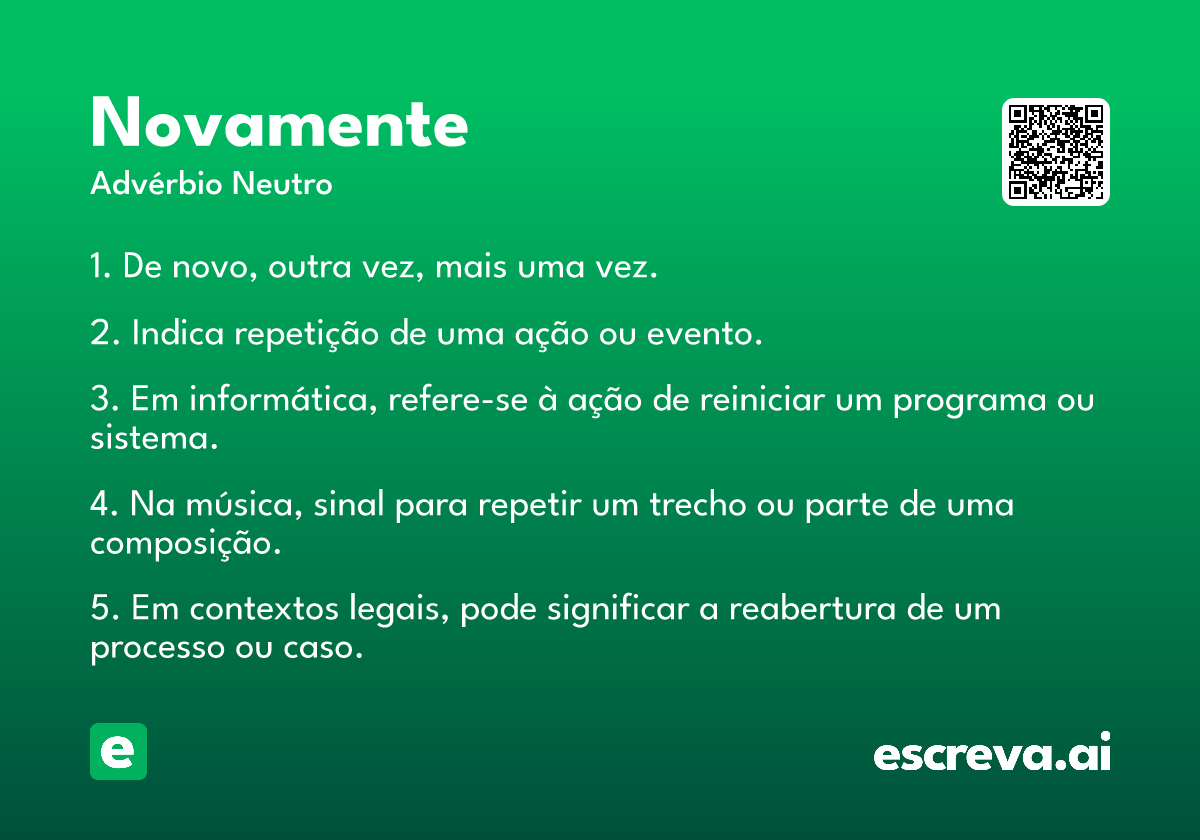 novamente