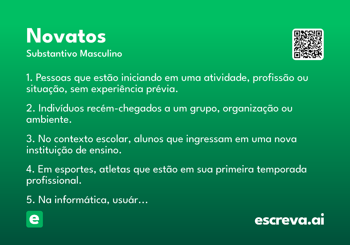 novatos