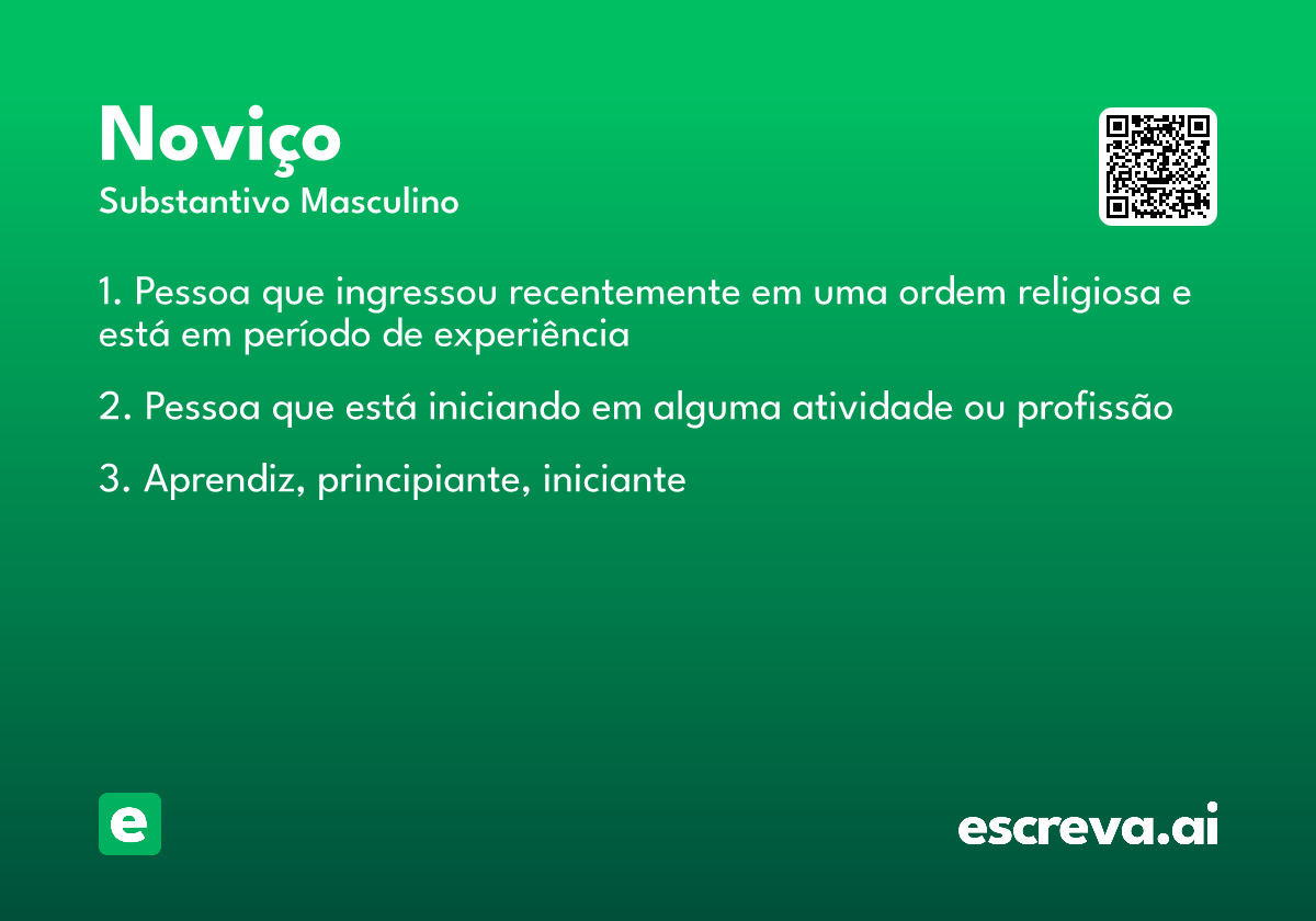 noviço