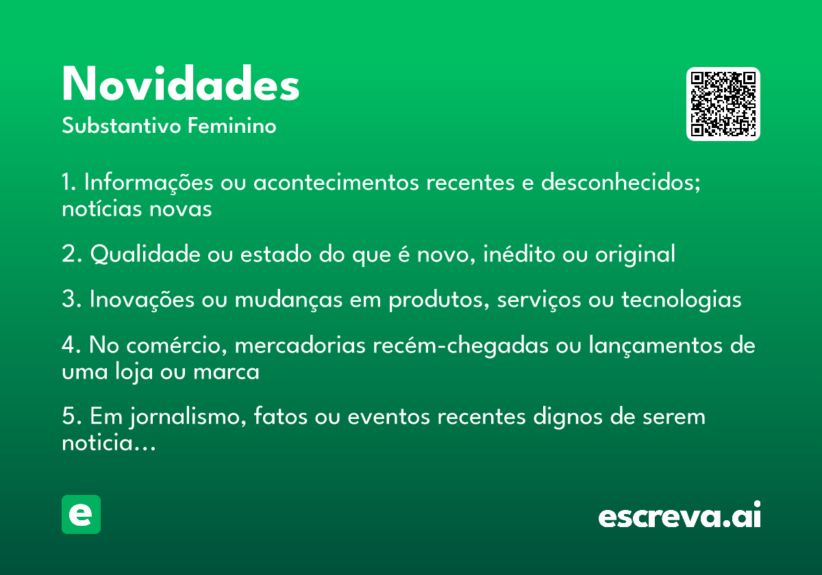 novidades