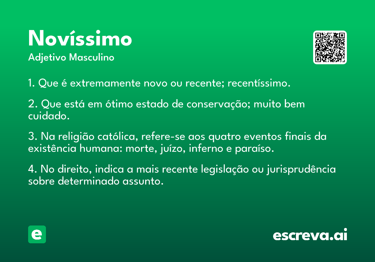 novíssimo