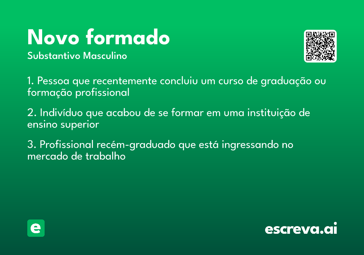 novo formado