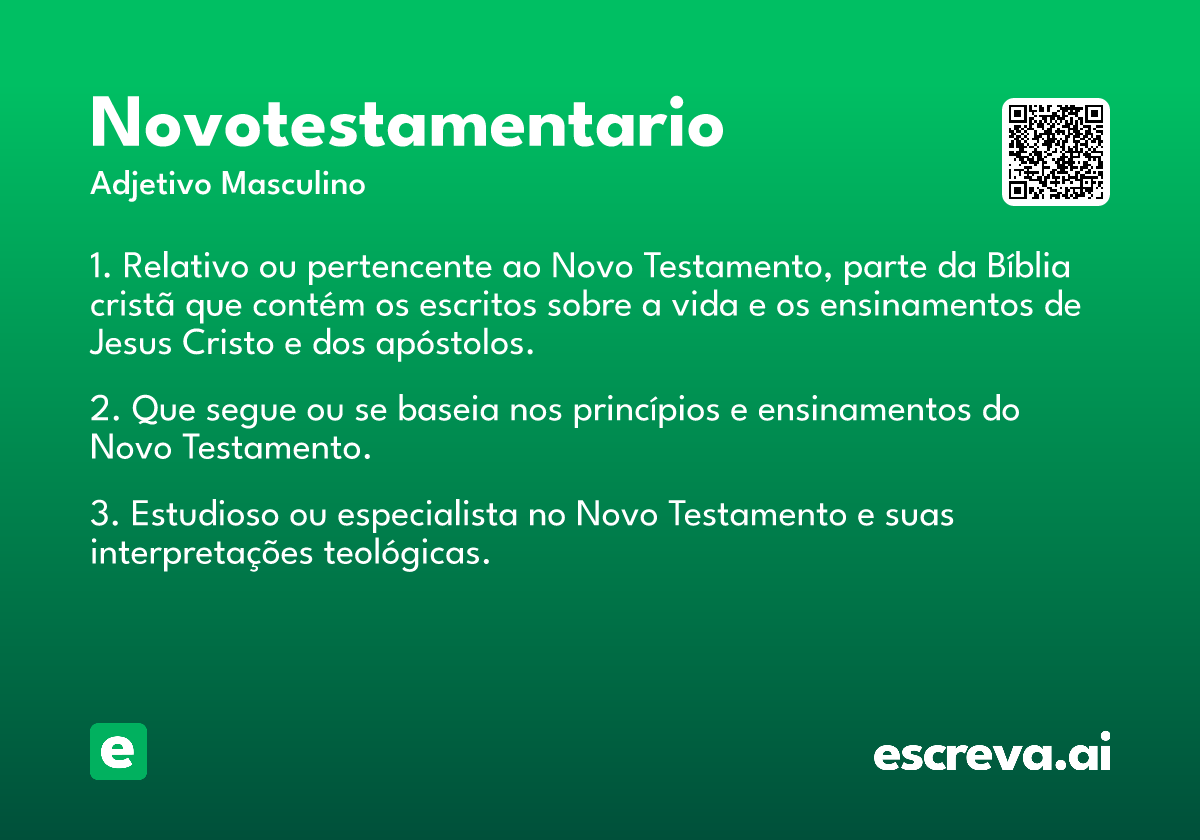 novotestamentario